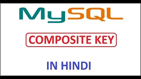 composite key in MySQL