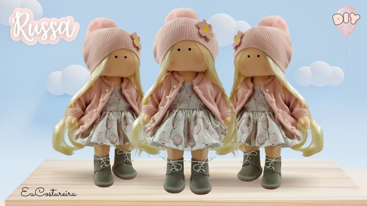Como fazer roupas de boneca russa 🤍 DIY