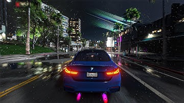 GTA 5 Super Photorealistic Lighting + Ray Tracing - BMW M4 Gameplay | Ultra Settings On RTX 3080 Ti