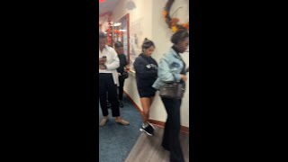 Long line forms at voting precinct in Atlanta right before polls close