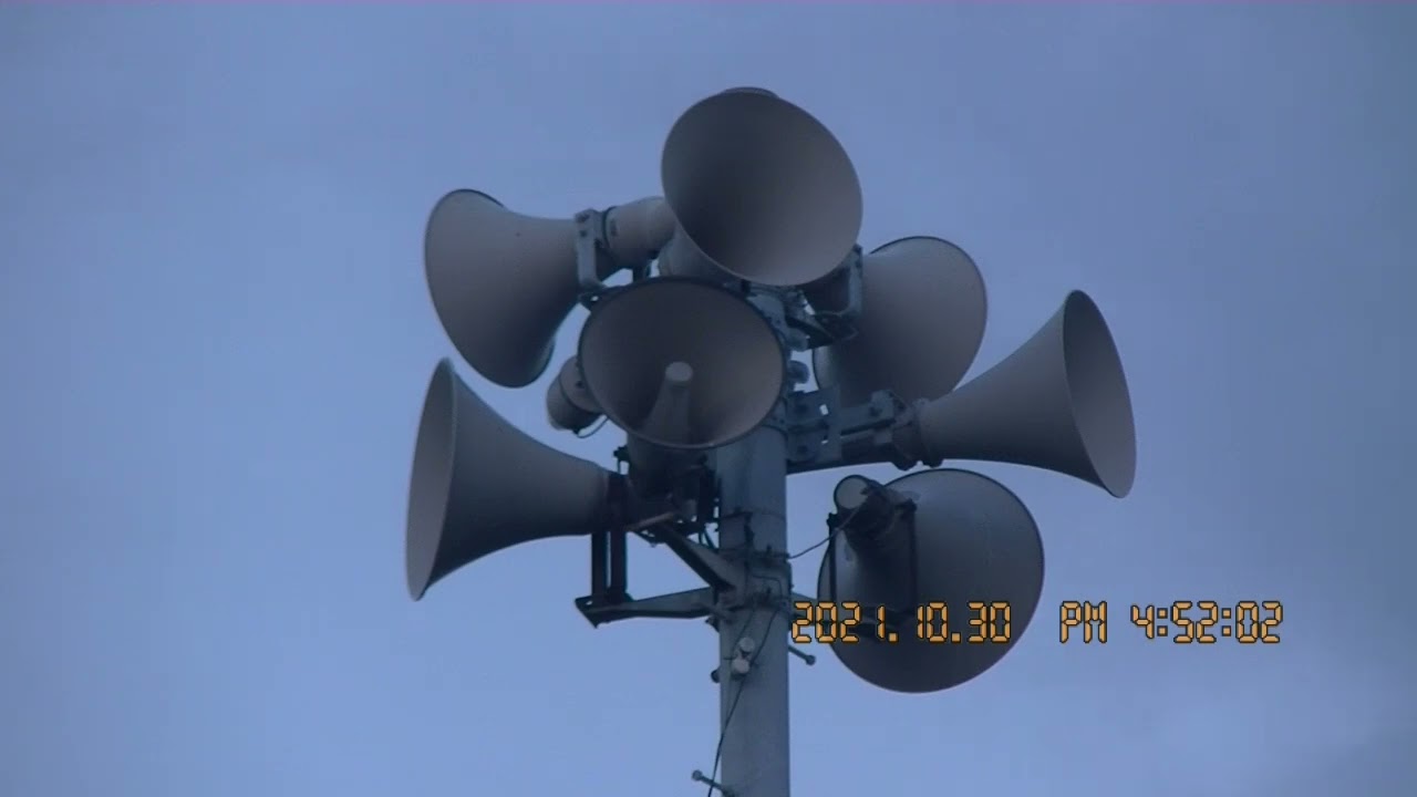 防災行政無線チャイム　愛知県田原市17時「夕焼け小焼け」