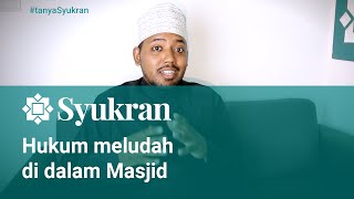 Hukum Meludah Di Dalam Masjid. Adab Dan Sunnah Meludah.
