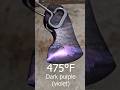 What are tempering colors?  #metal #temperature #tools #knowledge #axe #maker #diy #blade