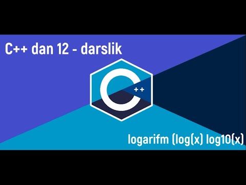 C++ tili darslik 12   qism  Logarifm ; log(x) log10(x)