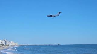 MILITARY PLANE LANDING AT MYRTLE BEACH AIRPORT