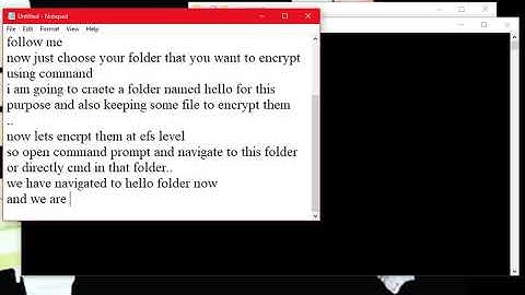 encrypt a folder using cipher in command prompt