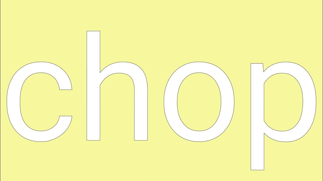 Chop Definition & Meaning YouTube