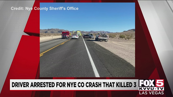 3 dead, multiple injured in suspected DUI crash on US-95 south of Beatty