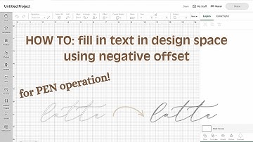 How to FILL IN TEXT in DESIGN SPACE for PEN OPERATION | CRICUT HACK you need using the Cricut pen