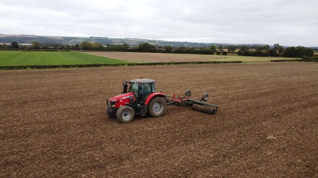 SOWING A NEW GRASS LEY!//Massey Ferguson 6480 and 6613