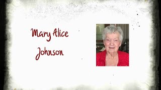 Mary Alice Johnson Funeral Service