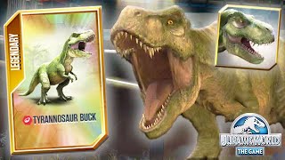 NEW TYRANNOSAUR BUCK UNLOCKED (JURASSIC WORLD THE GAME)