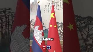 习近平同柬埔寨人民党主席、参议院主席洪森举行会谈：中柬铁杆友谊成色十足，完全符合两国人民共同利益。