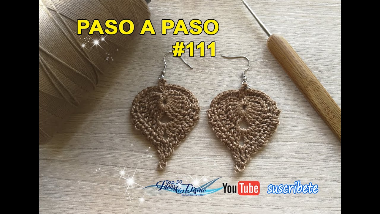 Aretes en crochet # 111
