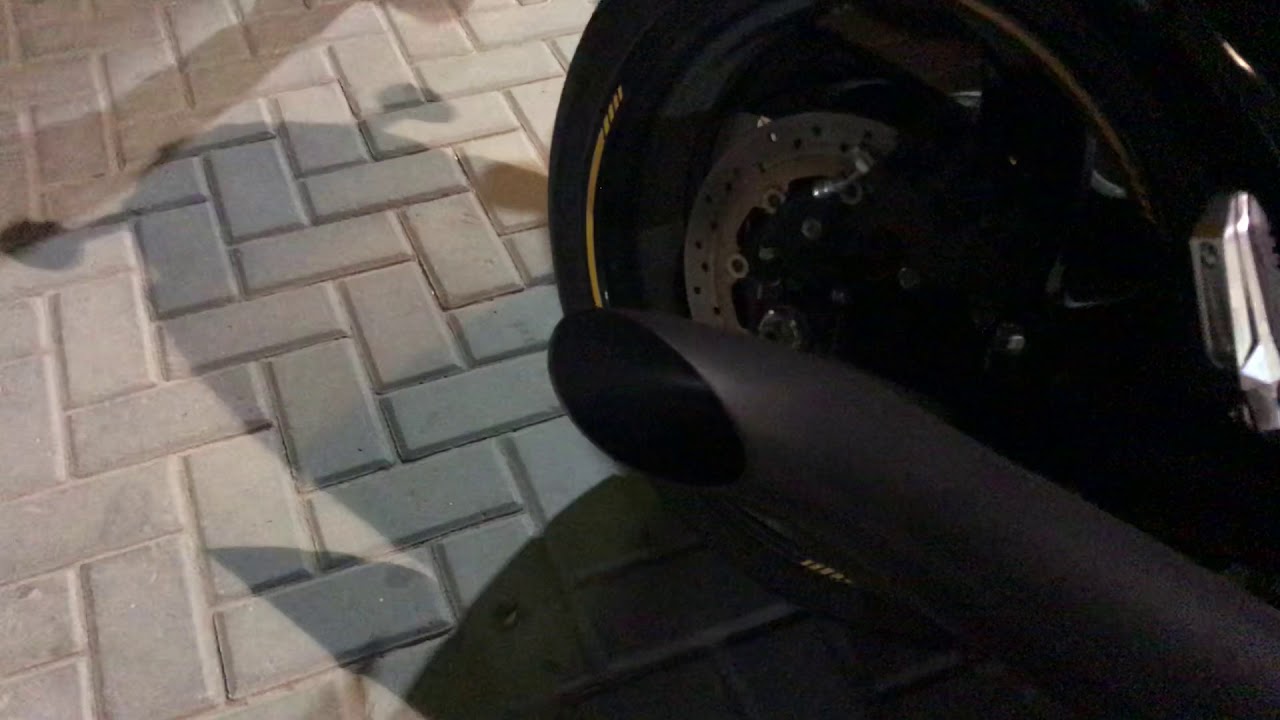 Blouevard M109R pop up by hard krome side burner exhaust YouTube