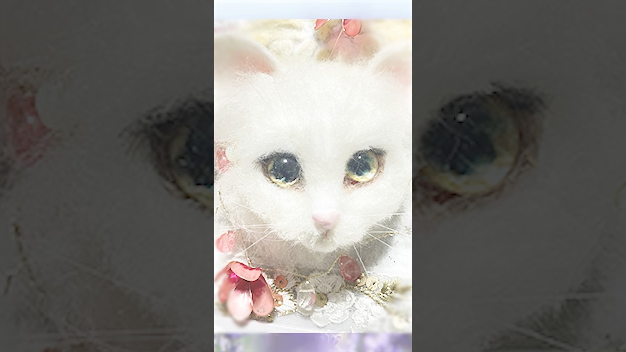 羊毛造形3匹の猫ちゃん紹介です #羊毛フェルト #woolfelting #ニードル