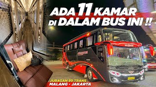 INI BUS ATAU APARTEMENT BERJALAN, MEWAH BANGET⁉️Trip Malang-Jakarta with Juragan99 Trans 'Kobochan'