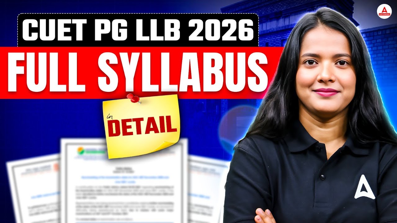 CUET PG LLB 2026 Detailed Syllabus Explained | Complete Guide by ...