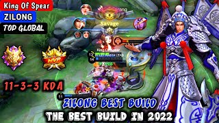 Zilong Best Build In 2022 Top Global Zilong King Of Spear - Mobile Legends