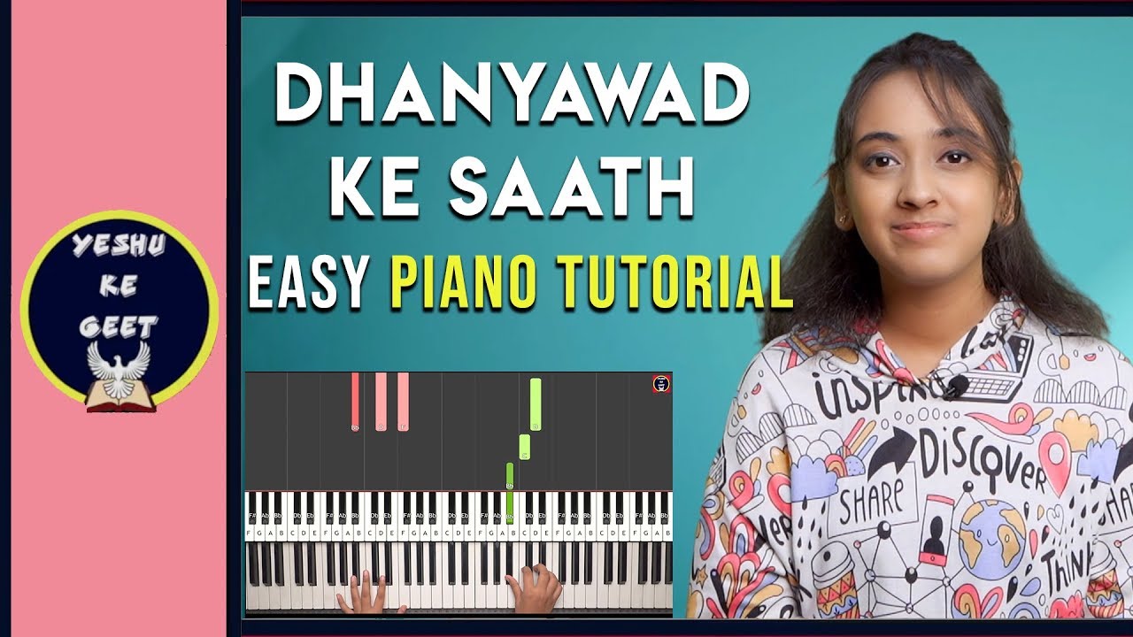 Dhanyawad Ke Saath - Easy Piano/Keyboard Tutorial | Shirin George ...