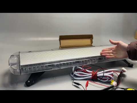 Маяк LED проблисковий 12В/24В 15 варіантів спалаху + перемикач помаранчевий, видео 1