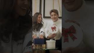 George and Carmen getting festive 🎁 #georgerussell #carmenmonteromundt #f1 #giftwrapping