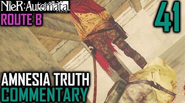 Nier Automata Walkthrough Part 41 - Amnesia Quest Truth & Conclusion + Forest King Story  (Route B)