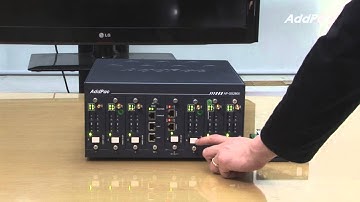 GSM Gateway AP-GS2800 Demonstration(Hot-Swap Feature) | AddPac