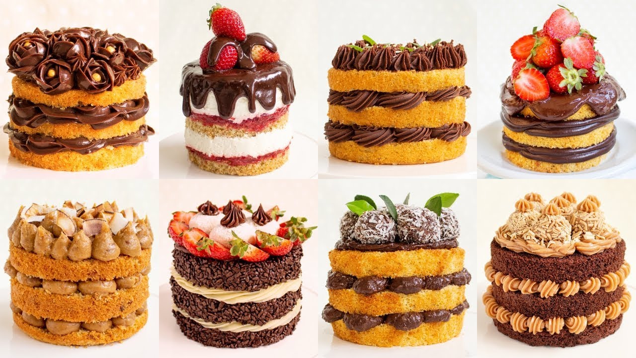 8 MINI BOLOS PELADOS INCRÍVEIS DE 2019 - MINI NAKED CAKE - Tiago Mauro