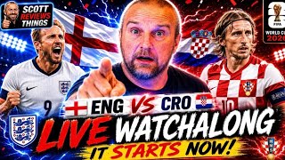 🔴 ENGLAND vs CROATIA LIVE | FIFA World Cup 2026 Watchalong | England Fan Reaction ⚽🔥