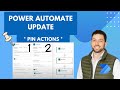 Power Automate - Pin Actions Update