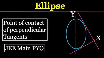 79. Conic Sections  | Tangents perpendicular to each other | JEE Main PYQ | IIT JEE Maths