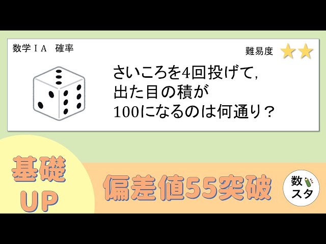 Mastering the Basics] How many ways can the product of 4 dice