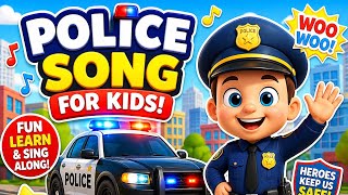 Police Officer Song for Kids 🚓 | Fun Learning Song | Nursery Rhymes &amp; Kids Songs
