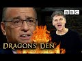 Drummer rolls in with most positive pitch ever   dragons den  bbc