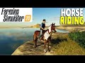 New Map Horse Ride in Farming Simulator 20 | Horse Timelapse | Horse Ride in Fs 20mods |Farming view