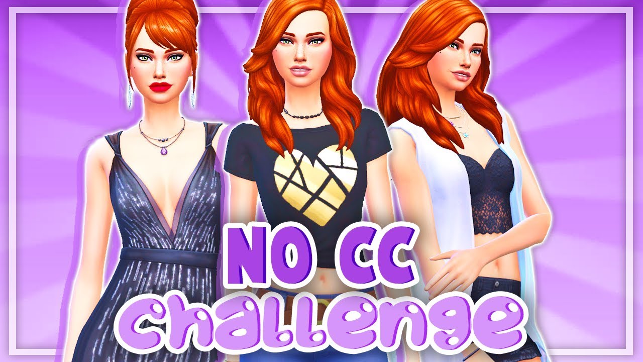 NO CC CAS CHALLENGE😱 – HOW DID I DO!?🙊 // THE SIMS 4 | CREATE A SIM ...