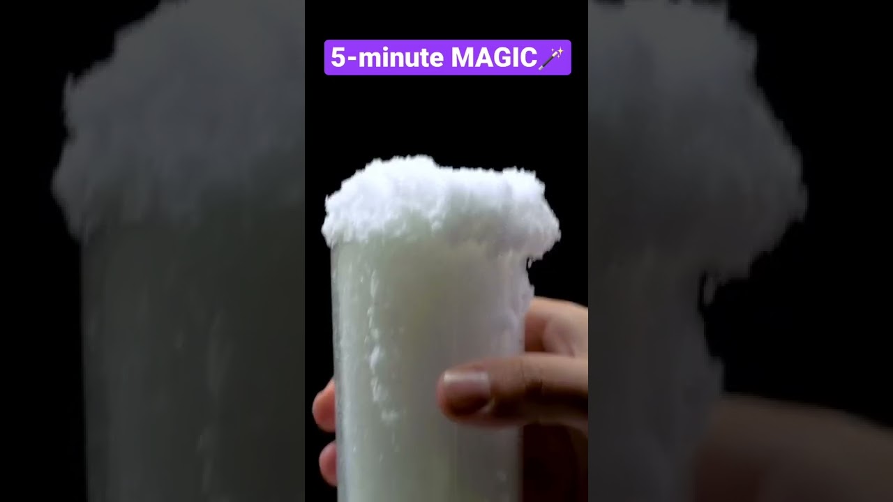 I tried to make home snow. 