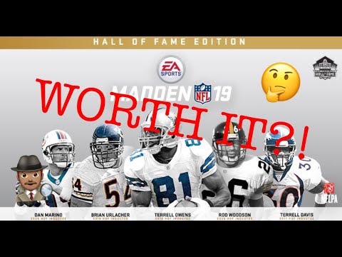 SHOULD YOU BUY THE MADDEN 19 HALL OF FAME EDITION?! IS IT WORTH IT? ALL CONTENT AND REVIEW!