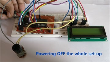 Saving Data using EEPROM in PIC Microcontroller
