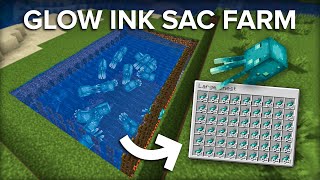 Minecraft Easy Glow Squid Farm  700 Glow Ink Sac Per Hour