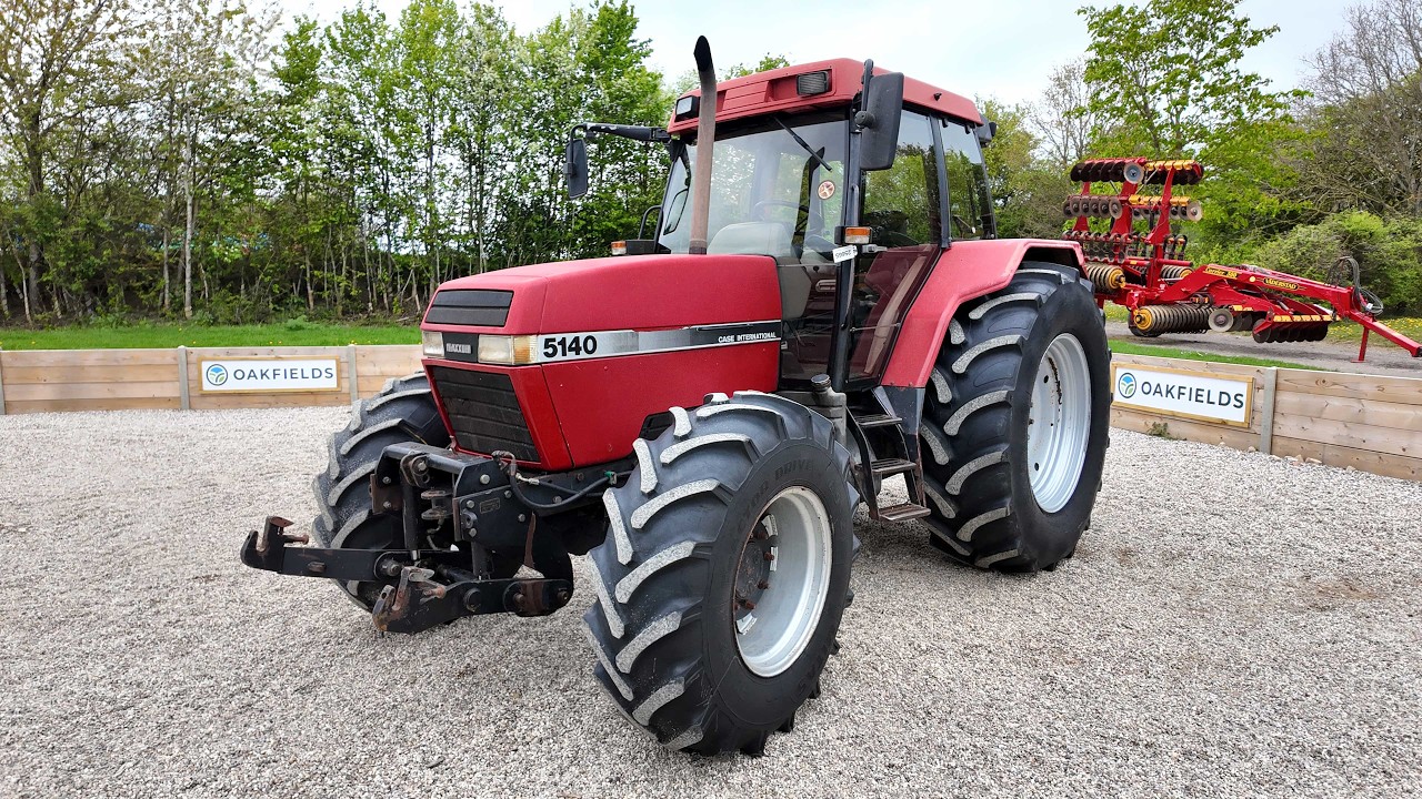 1993 Case 5140 Maxxum 4WD Tractor 25665 - YouTube