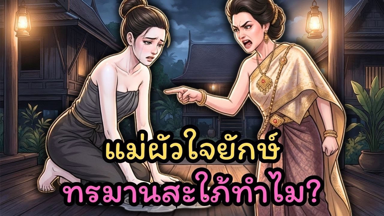 แม่สามีใจร้ายบังคับลูกสะใภ้ทำงานบ้านจนหมดแรงในคืนฤดูหนาว