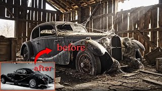 1938 Bugatti Type 57C Atalante Full Restoration From Barn Find To Factory-Perfect Condition