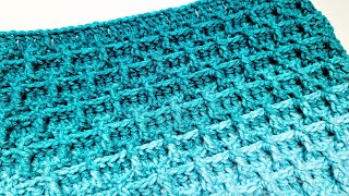How To Crochet Stitch For Blankets and Scarfs  Raised Brick  Stitch