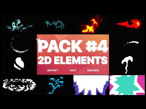 Free Elements Pack 04 - Fire, Electric, Smoke & Liquid FX (Ae)
