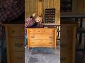 ANTIQUE DRESSER TURNED VANITY! 😍 budget powder room makeover! #diy