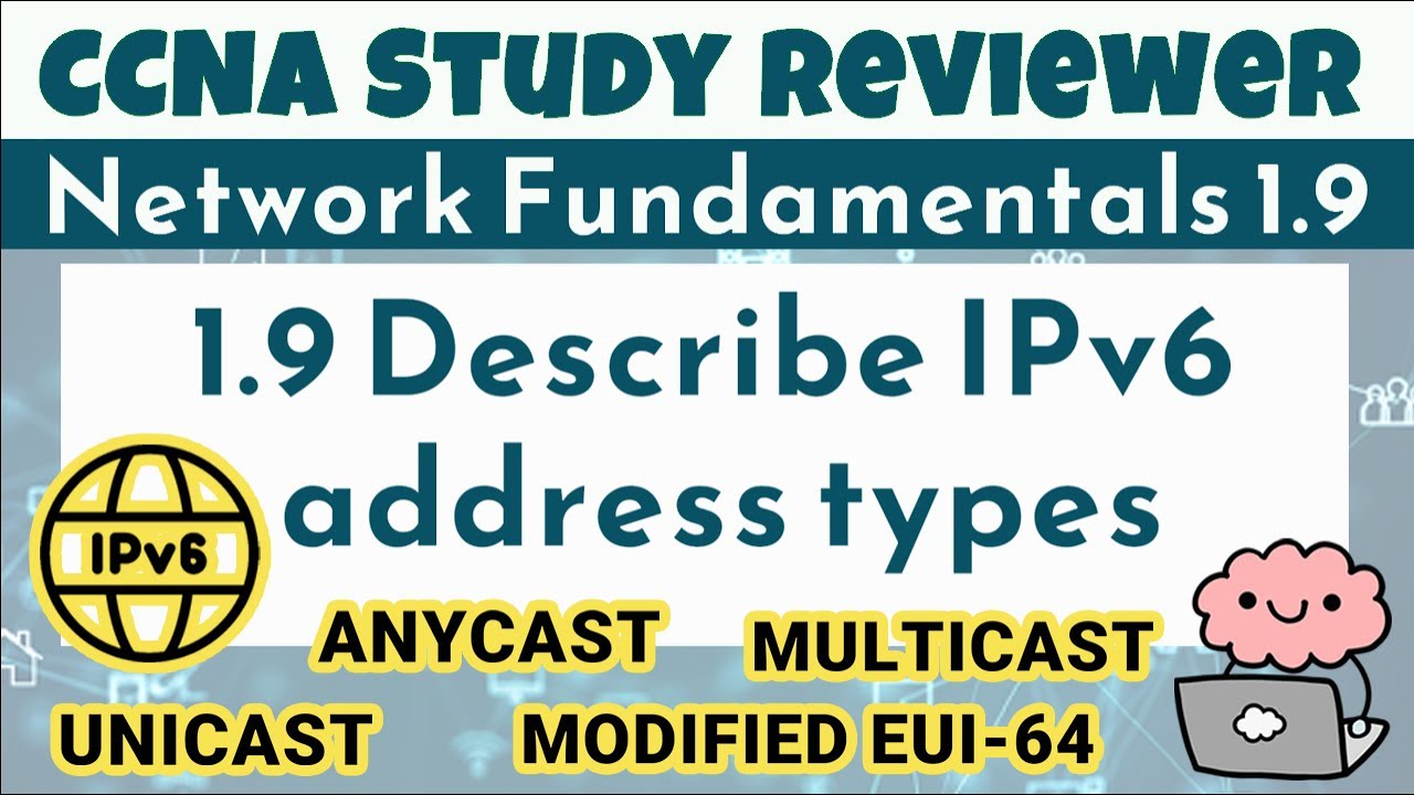 CCNA Study Reviewer -1.9 Describe IPv6 address types (with Flashcards)