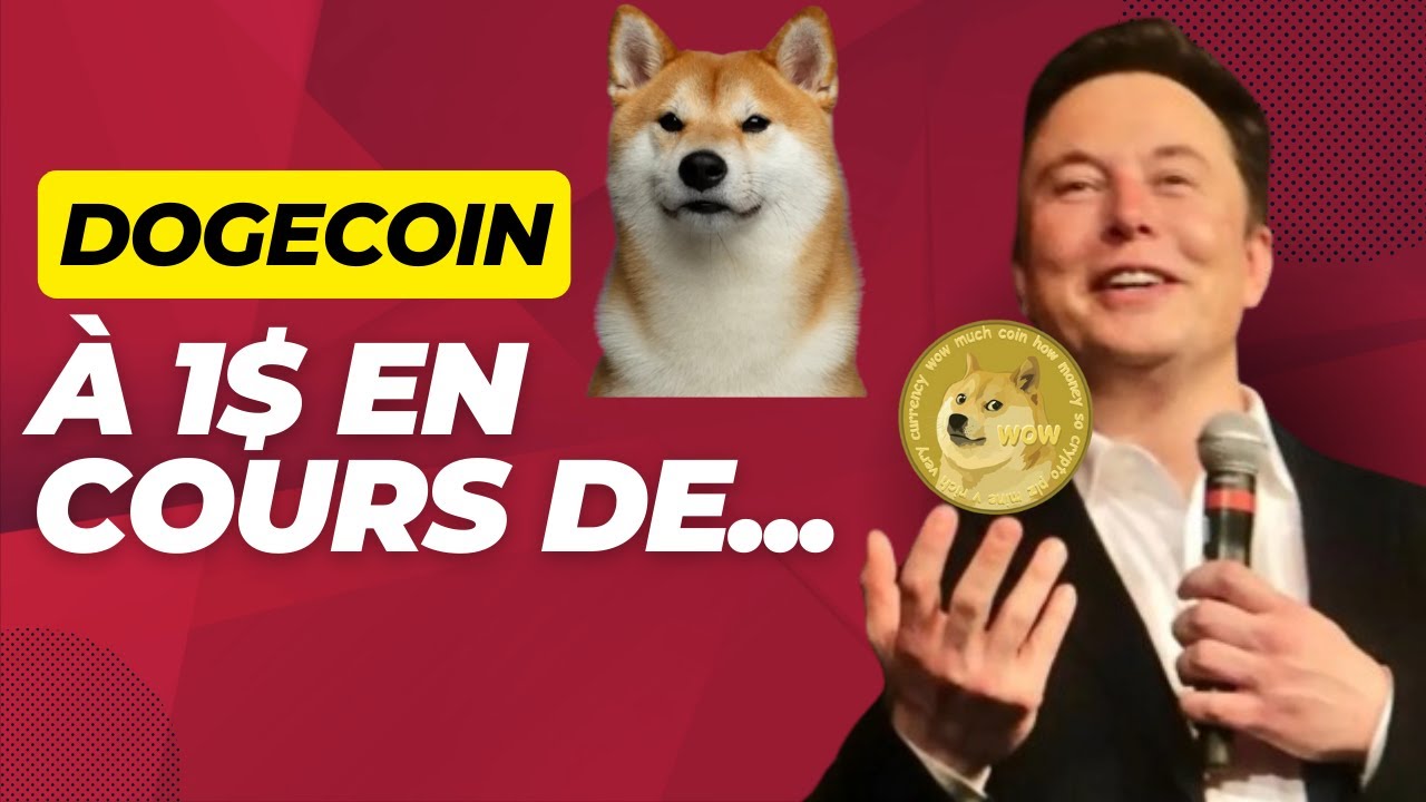 Elon musk frappe fort: Dogecoin à 1$, la course est lancée, un X10 en cours  ??? - YouTube