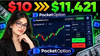 Turn $10 into $11421 Use Simple Method | New Binary Options Strategy 2026 | Pocket Option Tutorial 